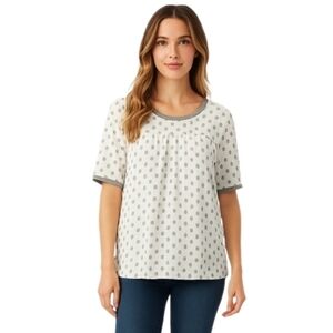 Potter’s Pot Polka Dot Semi-Sheer Top L